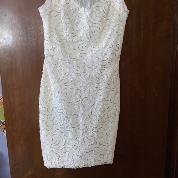 White Sequin Dress - Picture 2 of 6